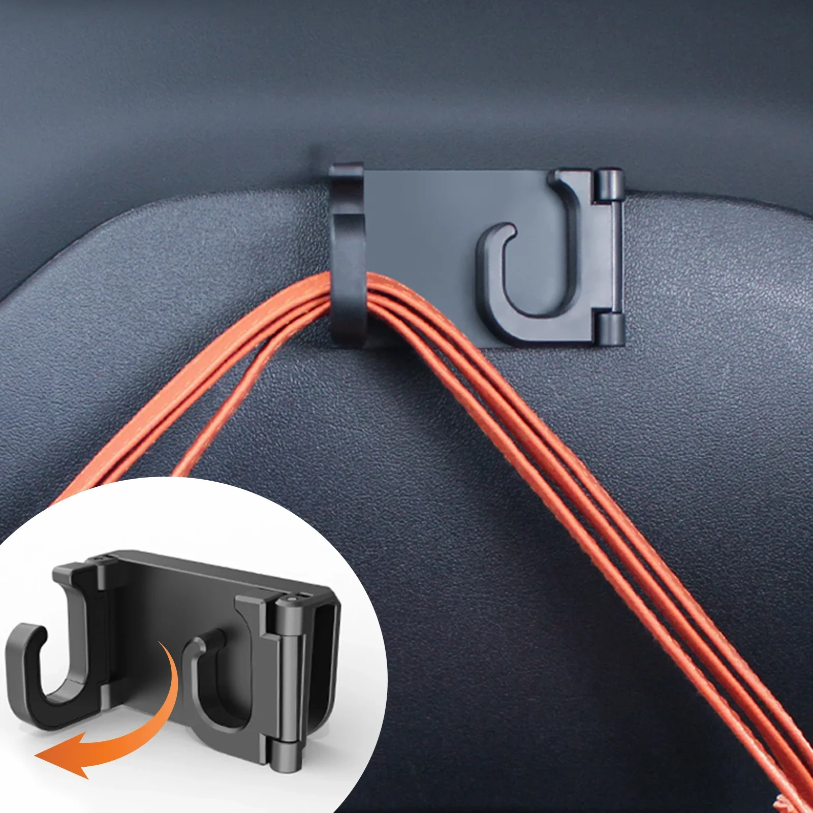 Hipacool gancio per poggiatesta per auto per Tesla Model 3/Y/Highland Dual Stoeage Hook Hidden Interior Seat Back Organizer Holder Clip