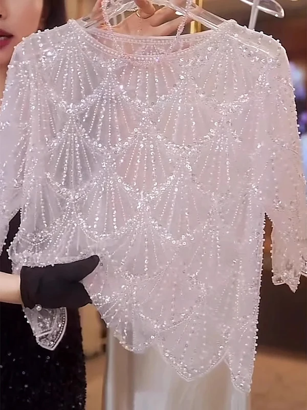 

Кружево ort Sve Свободный крой женский irt с тяжелой вышивкой для похудения летнее новое поступление VeeLa брендовый круглый Ne Thin Mate...