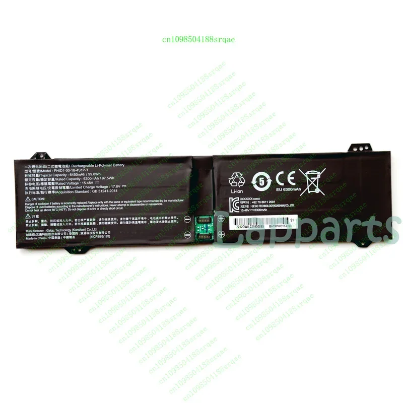 

New Original PHID1-00-18-4S1P-1 Battery for XMG CORE 15 Erazer Beast X40 2024%100 test