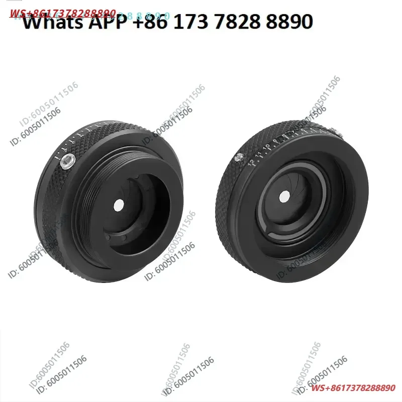 Ring-driven adjustable diaphragm with SM1 external thread experimental standard slit small hole circular imaging