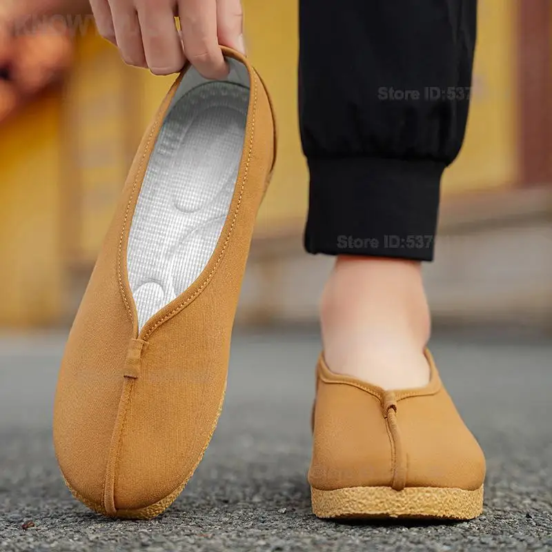 2026 New Buddhist Shoes Unisex Lay Practitioner Arhat Shoes Four Seasons Breathable Casual Footwear for Meditation Zen Practice