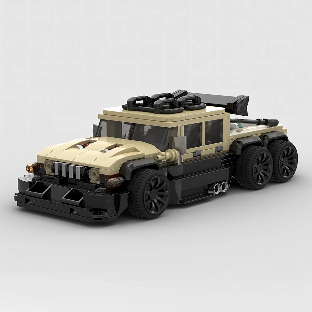 Image of Neue MOC-Geschwindigkeit ​ ​ Serie 2009 Mehrzweck-Taktischer LKW Modellbausatz DIY Modulares Auto Montage-Spielzeug Geburtstagsgeschenk für Erwachsene