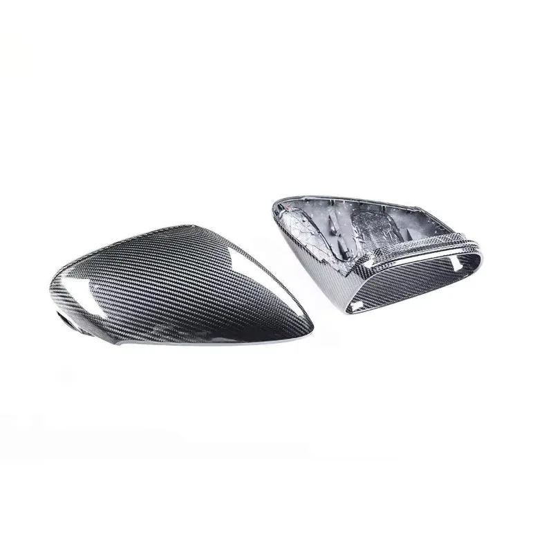 Prepreg Carbon Fiber Rear View Side Mirror Covers New km Brand Black