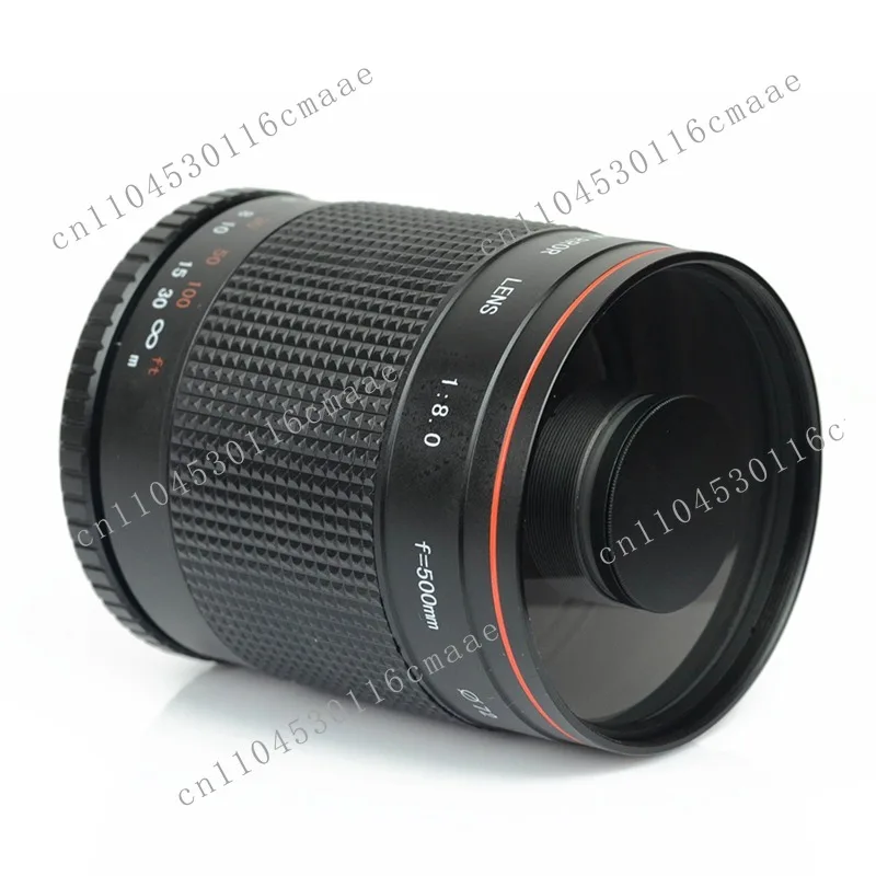 500Mm F8 F7.5 Foldback Lens, Reflective Lens, Super Telephoto Fixed Focus Lens, Donut Lens