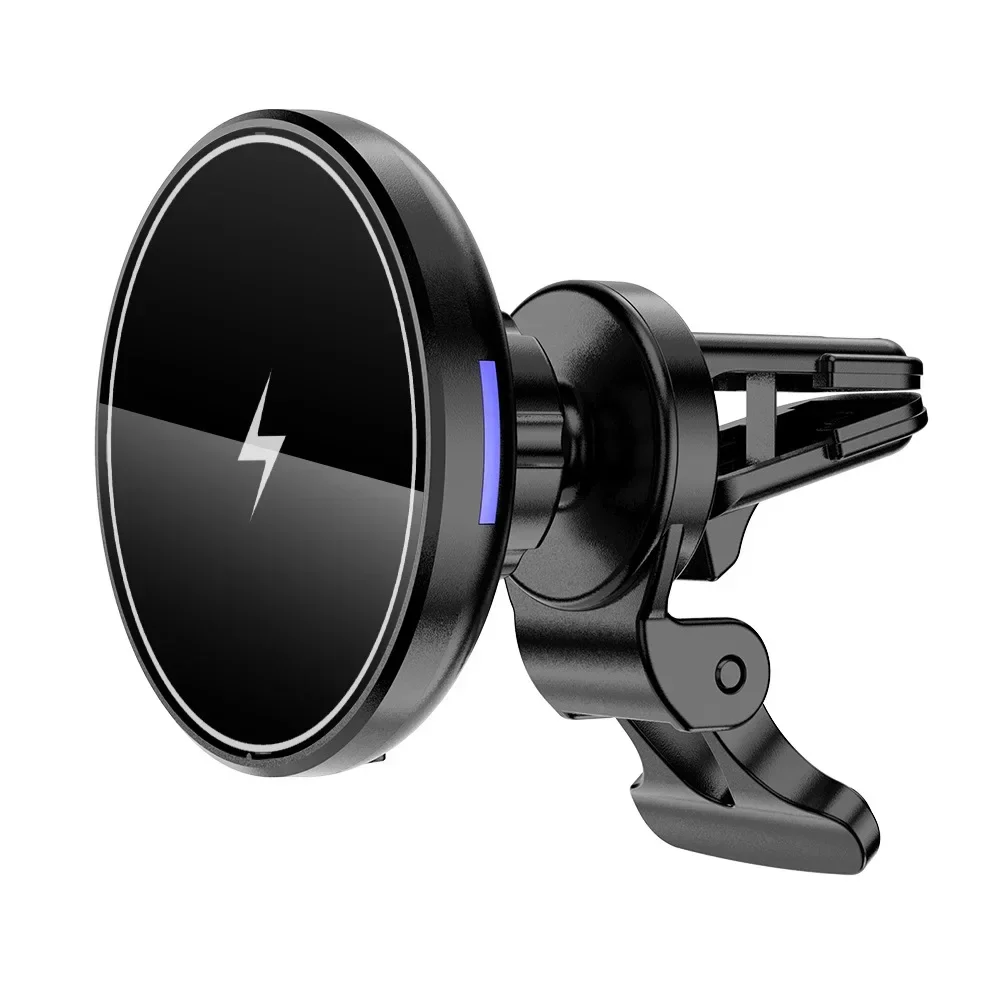 Magnetic Car Wireless Charger Phone Holder Navigation Bracket Mount Fast Charging Station for iPhone 15 14 13 12 Pro Max Mini