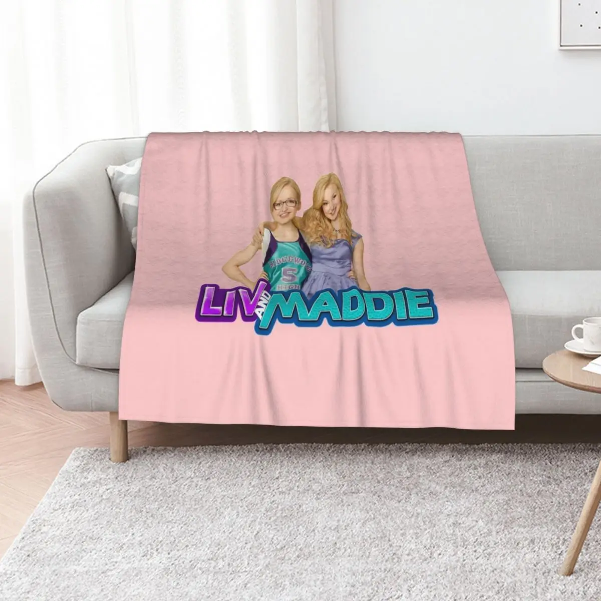 

Liv and Maddie Throw Blanket Decorative Throw Bed funny gift Luxury Blankets