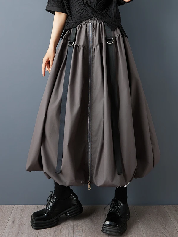 

Юбка с высокой талией, повседневная, модная, с цветочным принтом, с застежкой-молнией, дизайнерская, женская, премиум-коллекция, весенний сезон