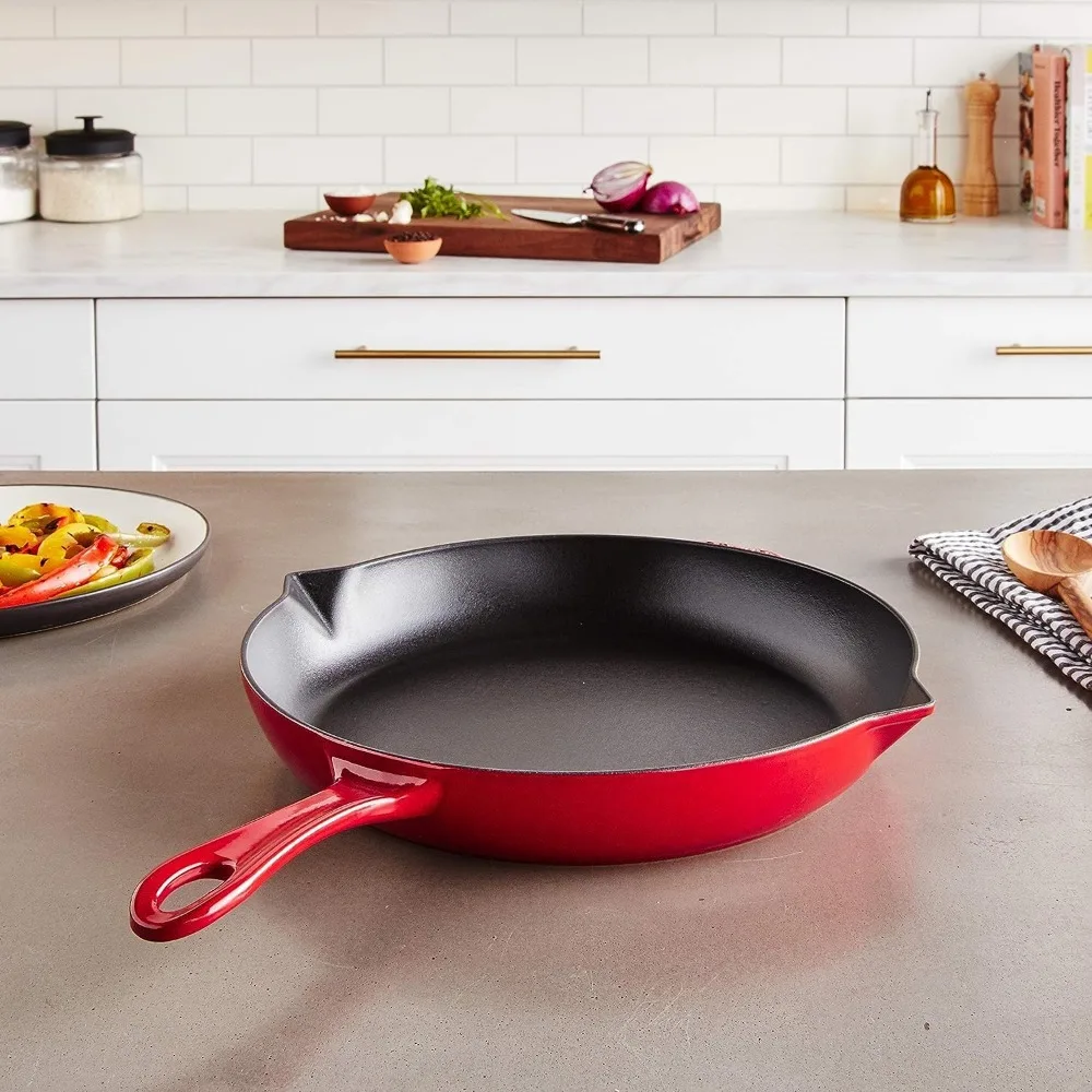 

1223006 Cast Iron Fry Pan, 12-inch, Cherry