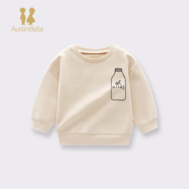 New Arrival Kids Baby Boys Girls Sweatshirts Hot Selling Toddler Cotton Long Sleeve Sport Tops Fashion Casual Boy Girl Pullover