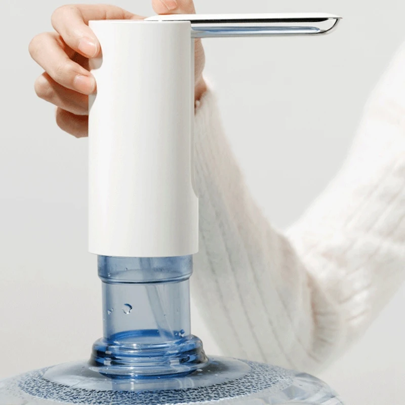 Bomba de botella de agua plegable, dispensador automático USB, Control de botón, dispensador de agua eléctrico portátil para el hogar