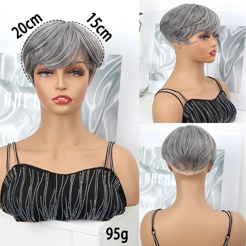 Synthetic Short Toppers Hair for Women Fluffy Covering Volume Hair Pieces With Bangs Fake Hairpiece for Thin Hair