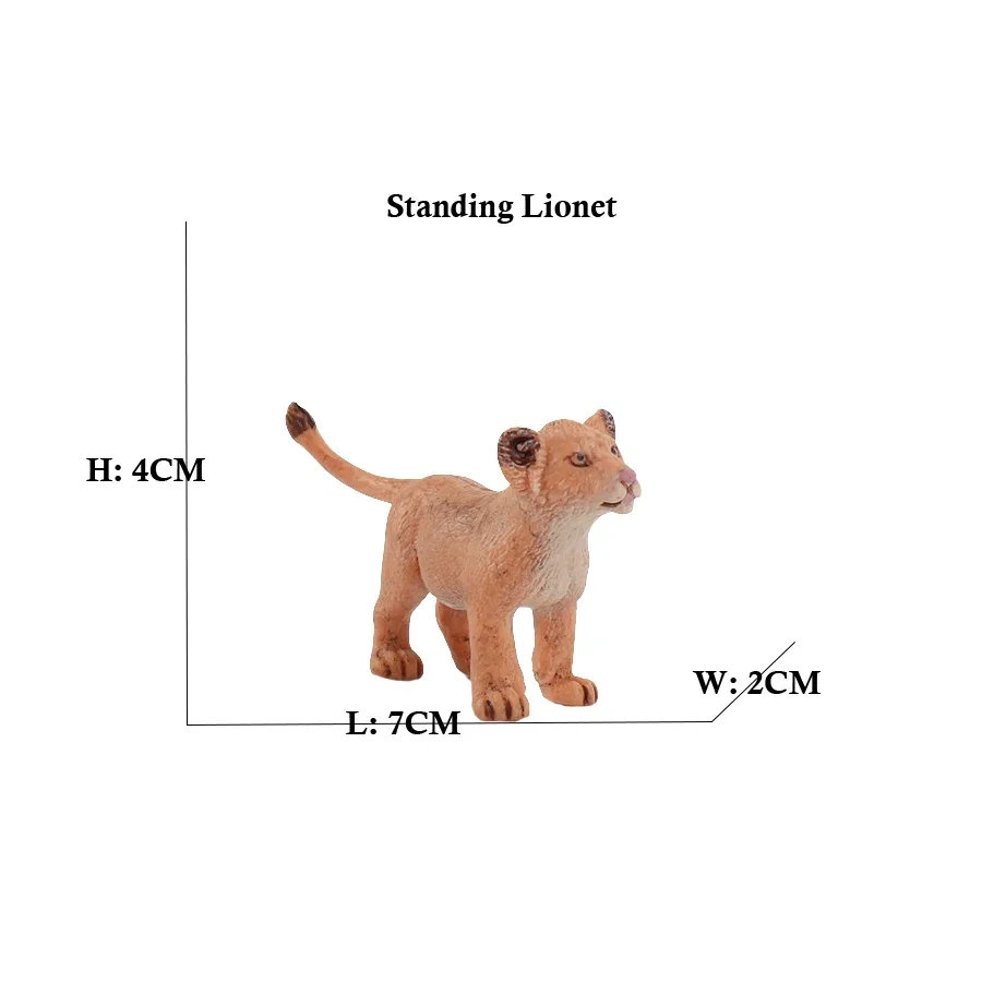 Реалистичная экшн-фигурка льва из ПВХ в виде дикого леса, фигурка Африканской львины, коллекционная игрушка для детей, подарок для обучения