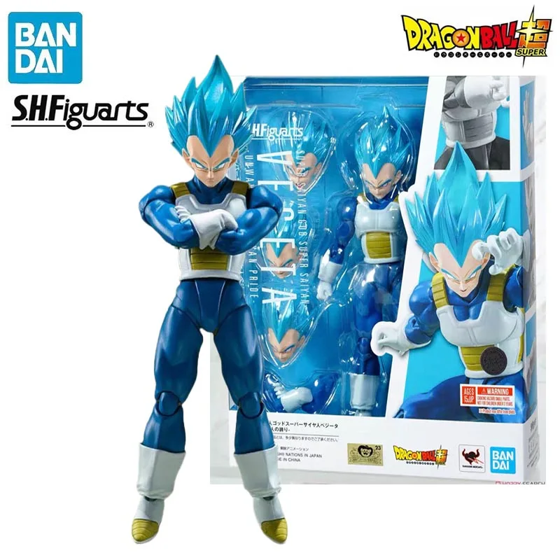 

In Stock BANDAI S.H.Figuarts Dragon Ball Super SUPER SAIYAN GOD SUPER SAIYAN VEGETA -UNWAVERING SATYAN PRIDE- Anime Figure Toy