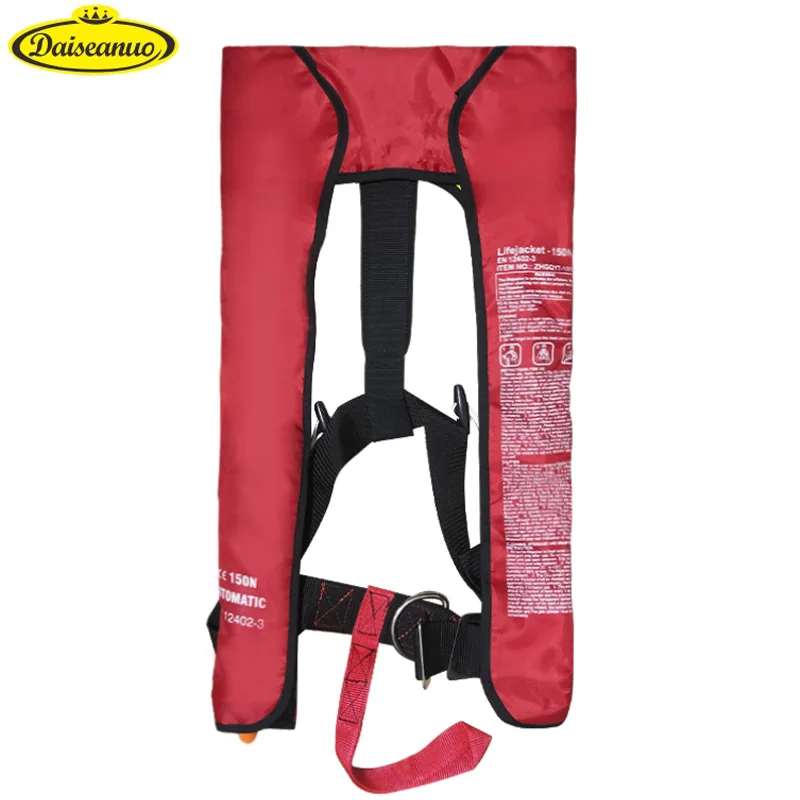 

Daiseanuo Automatic Inflatable Life Jacket Adult Life Vest Inflate Marine Survival Buoyancy Aid 150N PDF CE Certified