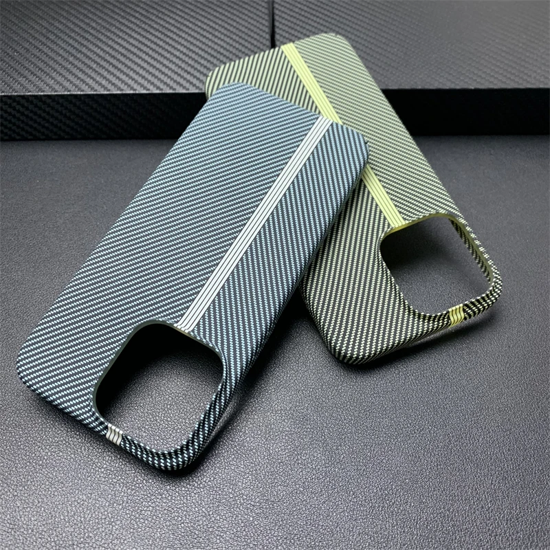 Light Luxury Carbon Fiber Texture Phone Case For iPhone 16 15 Plus 14 13 12 11 Pro MAX  Full Package Shockproof Matte Back Cover