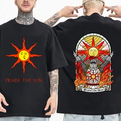 Dark Souls Praise The Sun T-shirt Man Women Harajuku O-neck Summer Casual Shirt