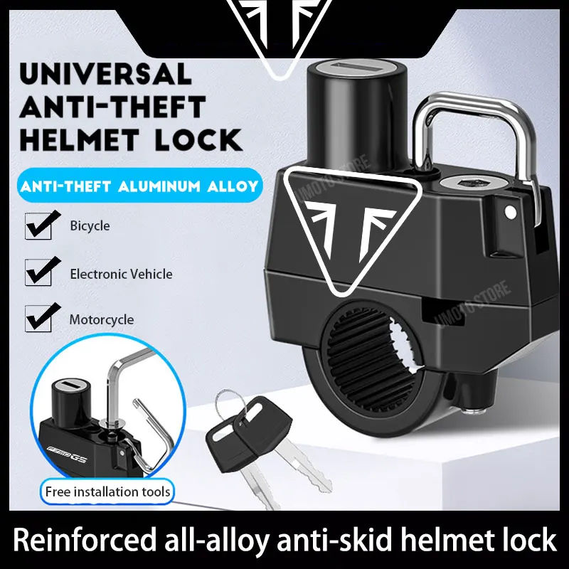 

For FOUR 600 Helmet Lock Anti-theft Locker Locking Device Rustproof Fine Workmanship Compact Size Convenience Motorcycle Supplie