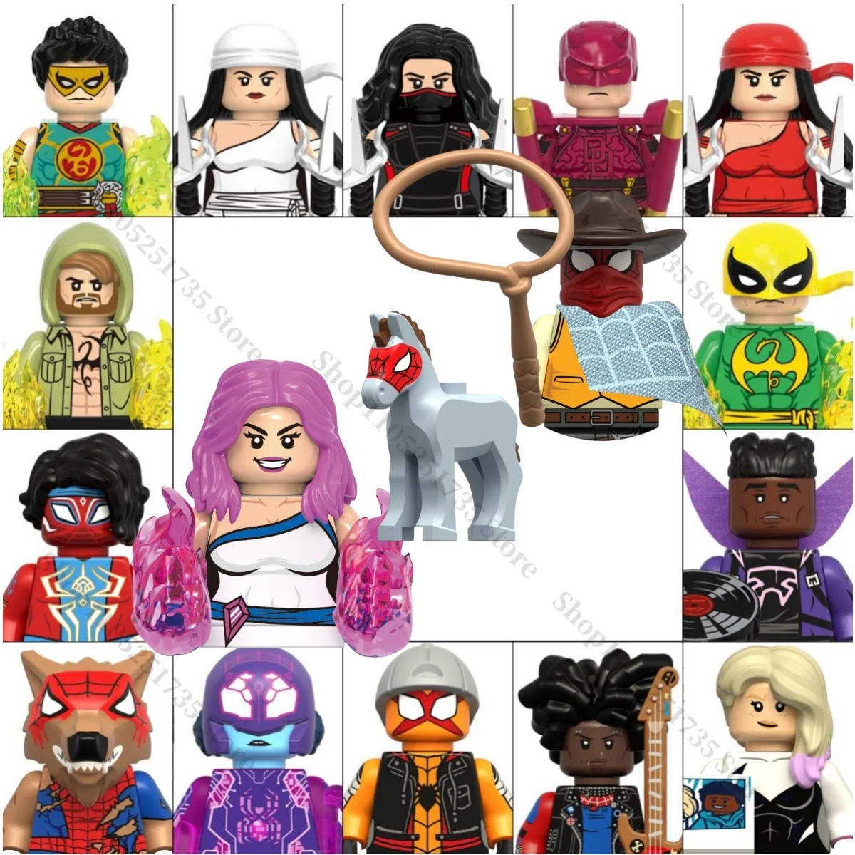 Bloques de Construcción Mini de Marvel Recién Lanzados, Personajes Clásicos como Jessica Jones, Daredevil, el Nuevo Spider-Man, Regalo para Fiestas, Juguete de Ladrillos
