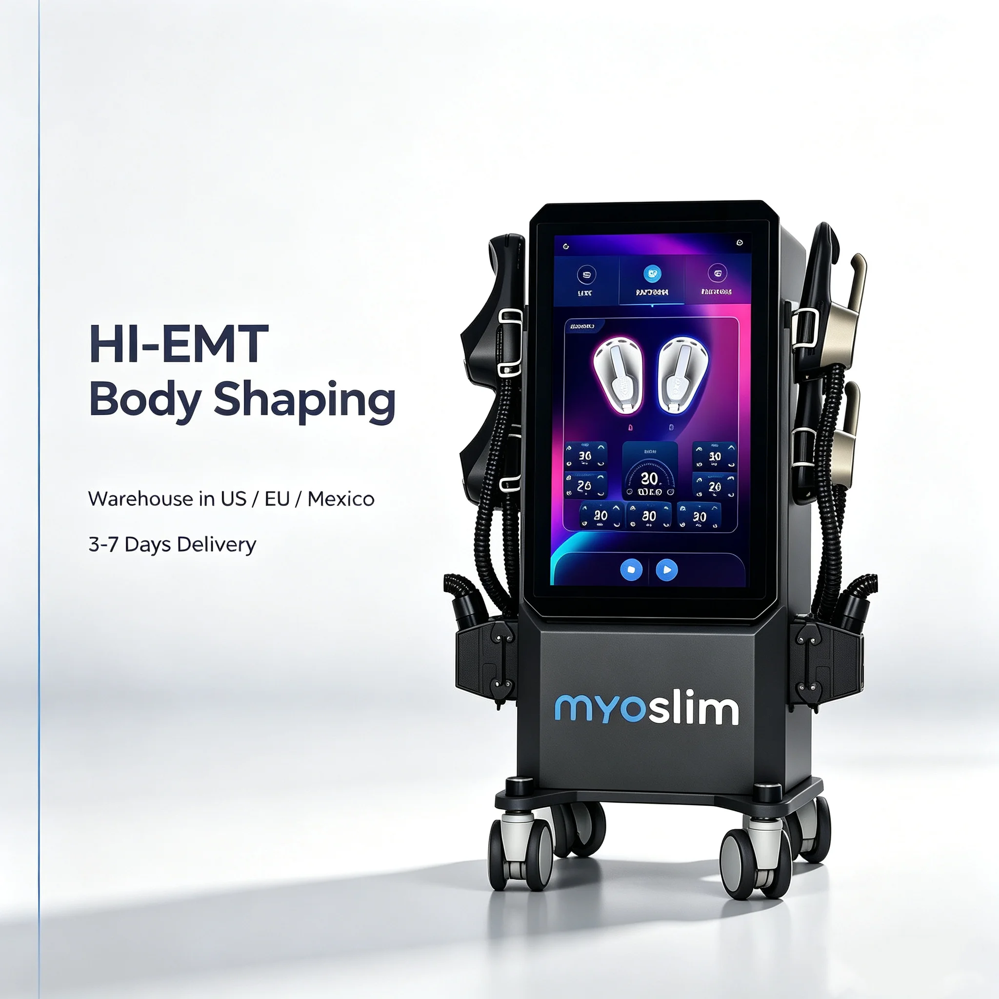 EMS HI-EMT RF Pelvic Stimulator MYOslim Ultra 8500W NEO New Upgrade Nova Sculpt Gear Body Toning Salon Machine Pelvic Cushion