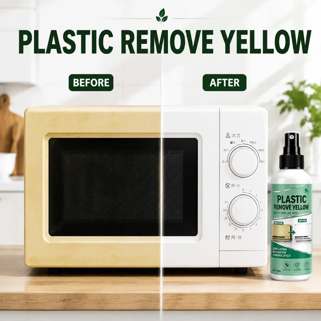 Scratch-Free Plastic Oxidation Restorer, Fast Revival Cleaner for Car Headlights, AC Panels and Toilet Bowls