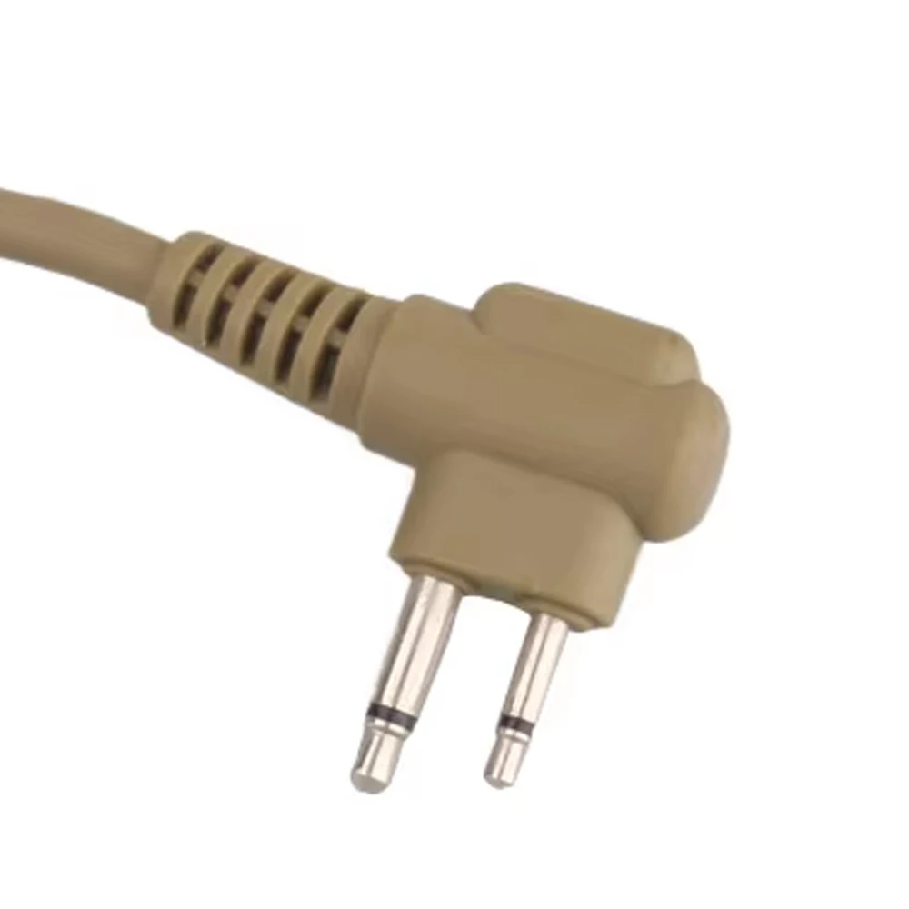 

2 шт., тактический провод PTT, двойной контакт, разъем для радиозарядки, интерфейс для внутренней связи для Motorola, охоты, спорта, уличного страйкбола, треккинга