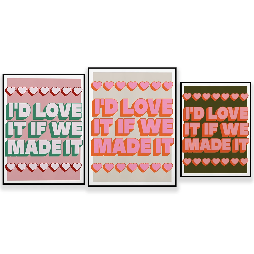 The 1975 | Love It If We Made It | Lyrics Print | A3 A4 A5  | Pop | Typographic Poster | Gift |