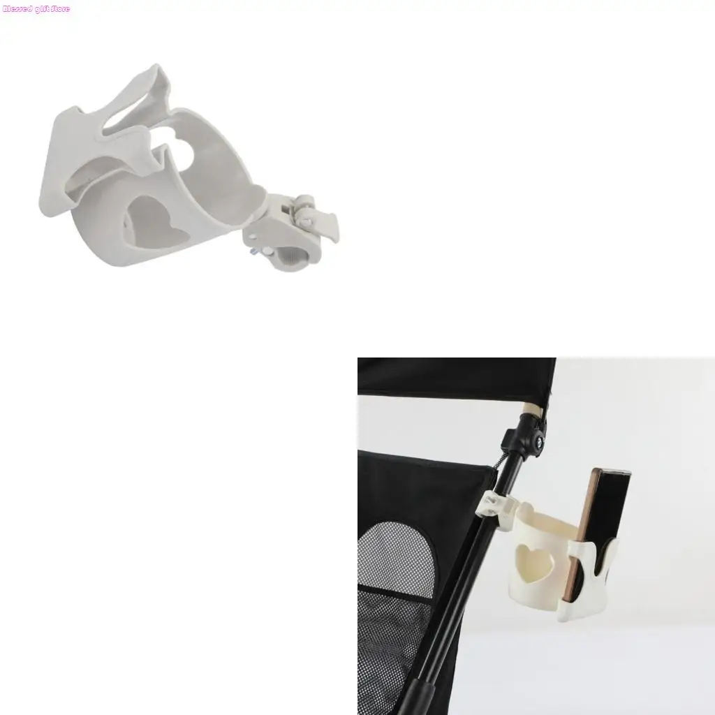D0JC Handy Strollers Beverage Organsier Stand Cellphone Holder for Parents Travelling