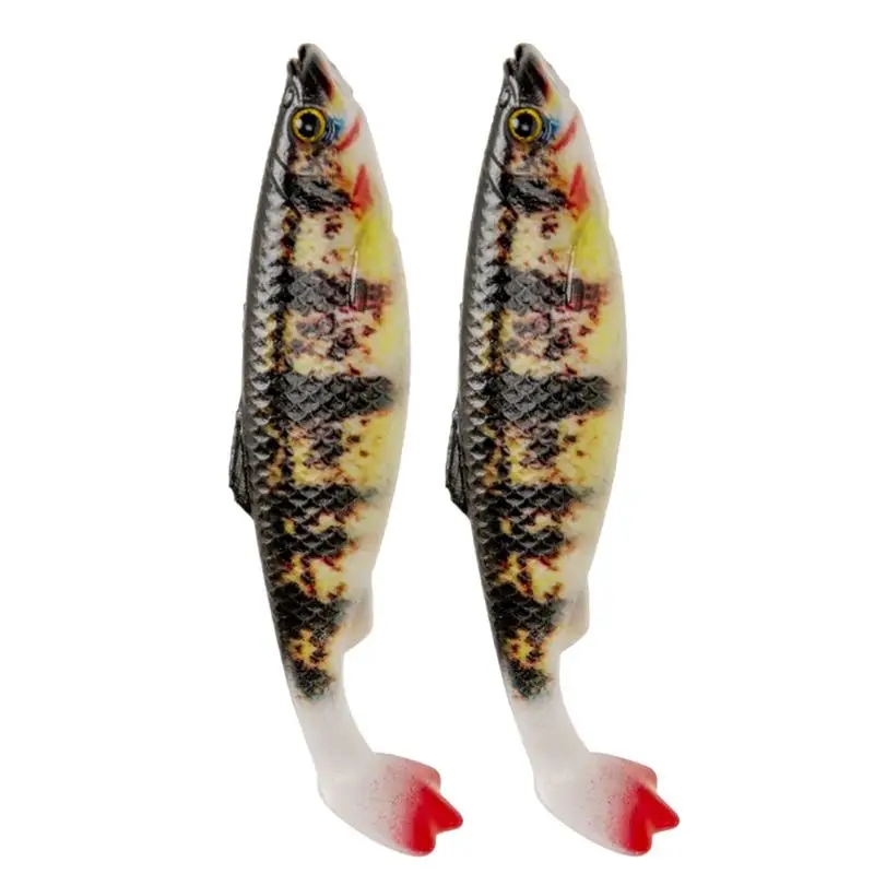 Artificial Fishing Lures Bass Lures 2pcs Fishing Lures For Bass Soft And Sturdy Fishing Bait Attractive To Fish For Saltwater