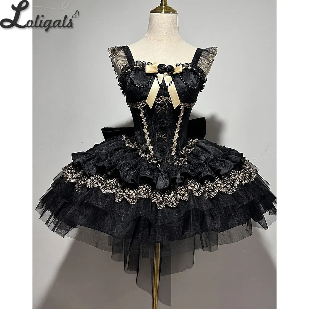 robe-douce-lolita-jsk-costume-de-ballet-a-volants-mini-robe-de-soiree-~-lumiere-flottante