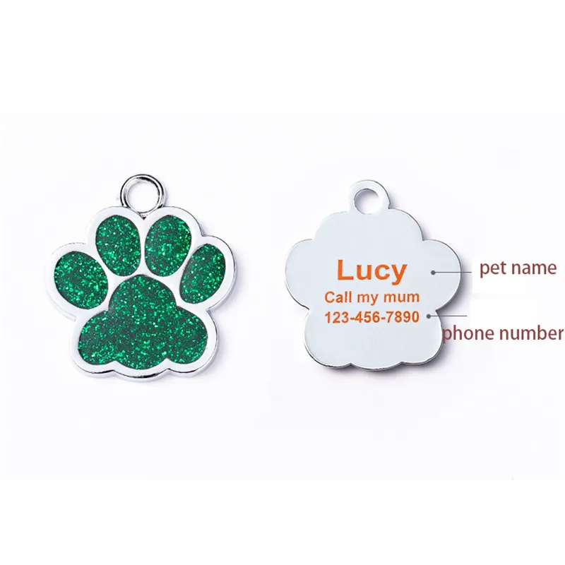 Darmowe grawerowane Pet Dog ID Tag spersonalizowane kot Puppy ID Tag obroża dla psa akcesoria niestandardowe psy Anti-lost plakietki wisiorek
