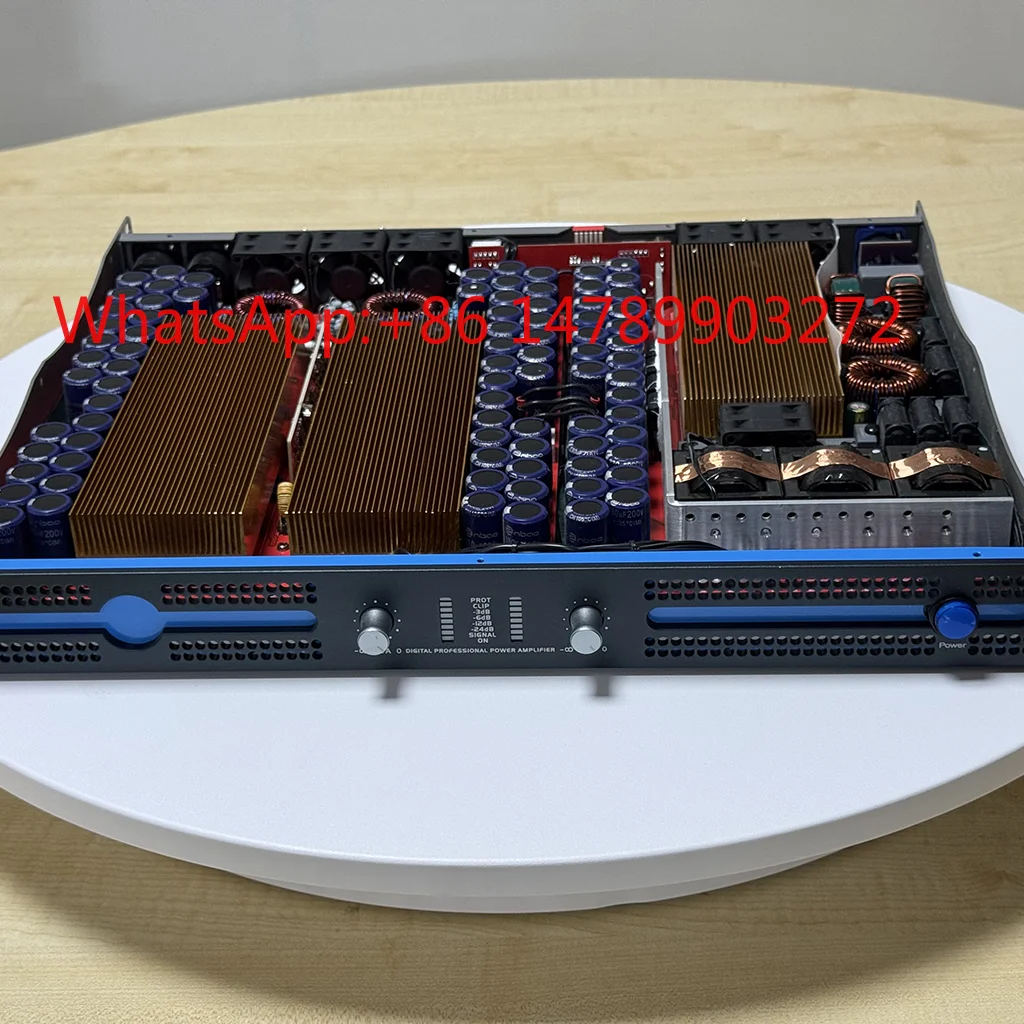 2 Channel 2400W Class D Amplifier Metal Body DJ Stage Live Sound Performance Gear