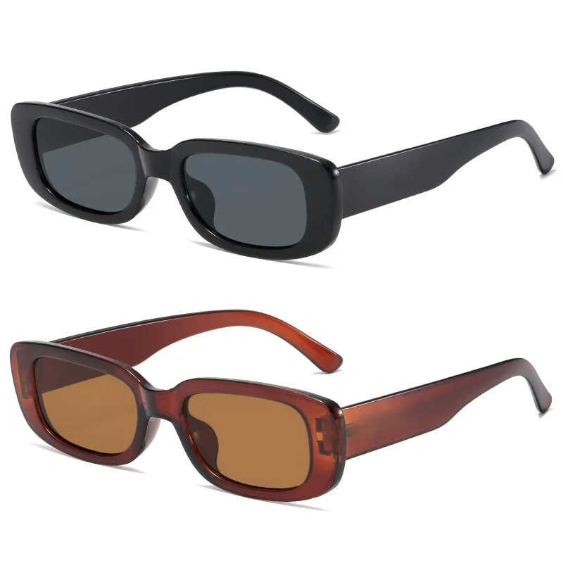 

Fashion Small Frame Sunglasses Square Trendy Square Pattern Color Olive Green Glasses Women Men Eyewear