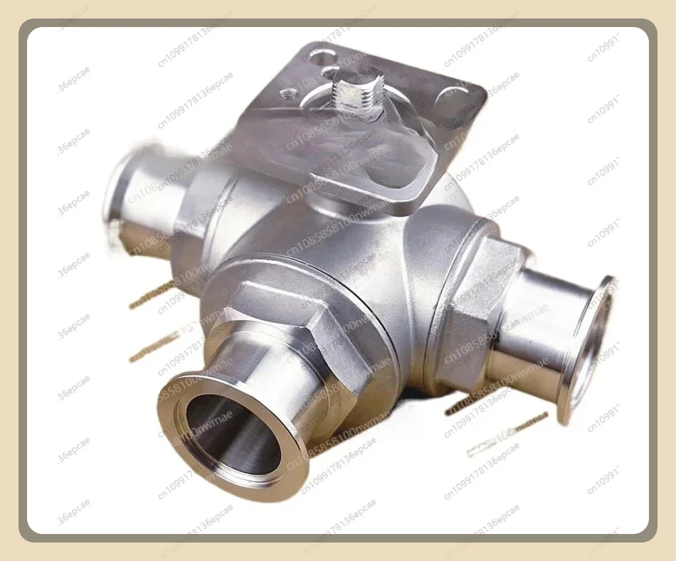 

Вакуумный трехходовой шаровой кран с высокой платформой, вакуумный трехходовой шаровой кран L Тип T Тип KF16 25 40 50