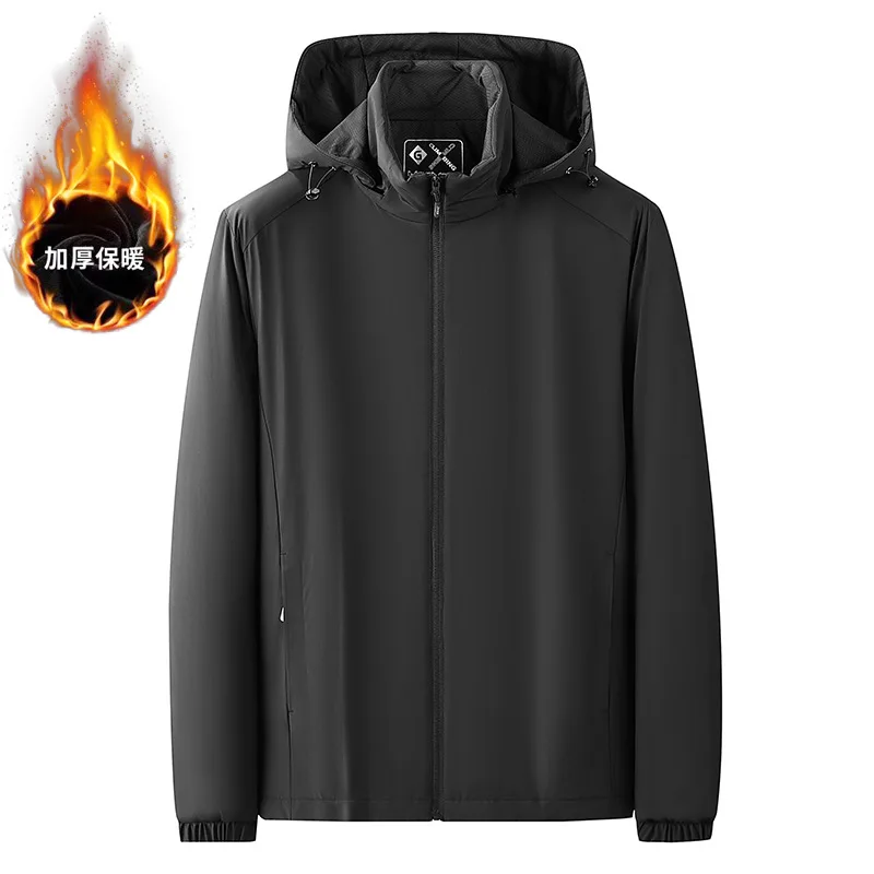 Chaqueta de algodón con capucha para hombre, abrigo cálido de talla grande 8xl, 7xl, 6xl, 5xl, sombrero extraíble, Parka gruesa de plumón para