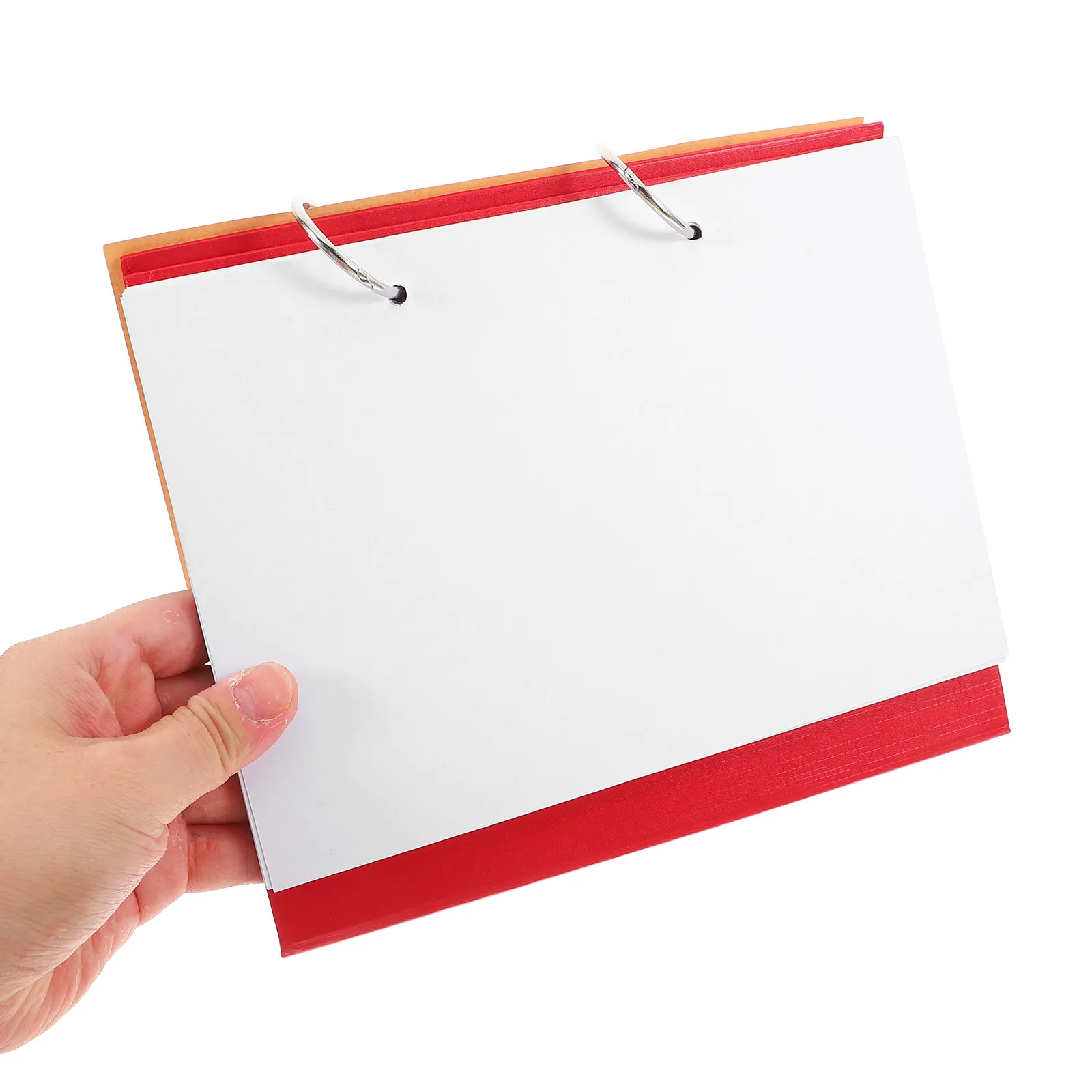 

Пустой настольный календарь-планер на 2 кольцах, сменный, для творчества своими руками, с плотной бумагой, скетчбук, со съемными страницами