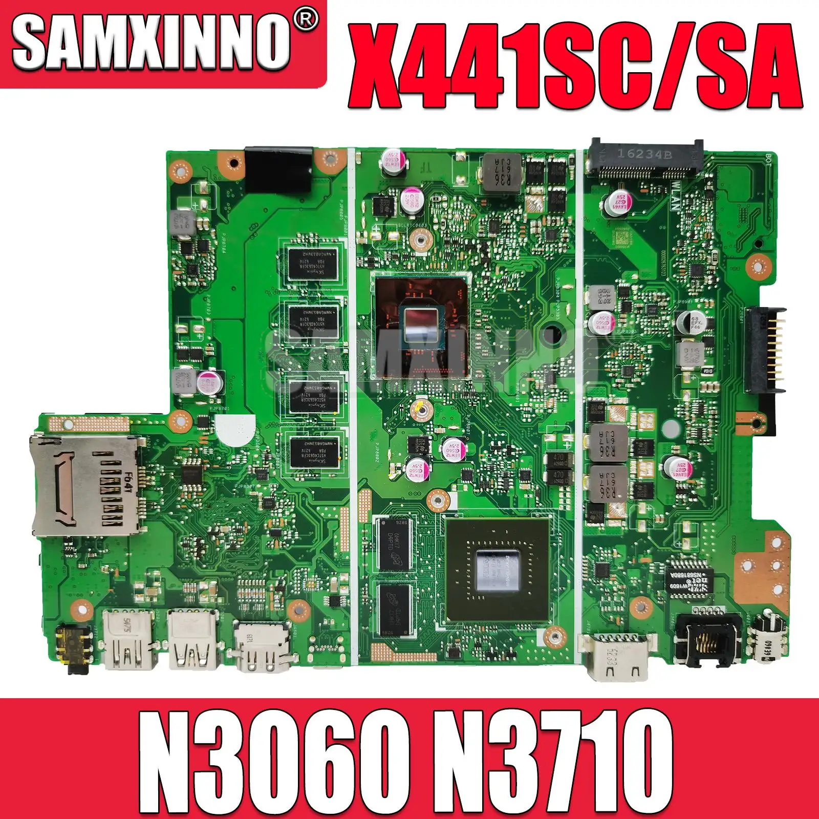 

Mainboard For ASUS X441SA X441SC A441SC A441SA F441S X441S A441S Laptop Motherboard with N3050/N3060 N3700/N3710 2G/4G RAM