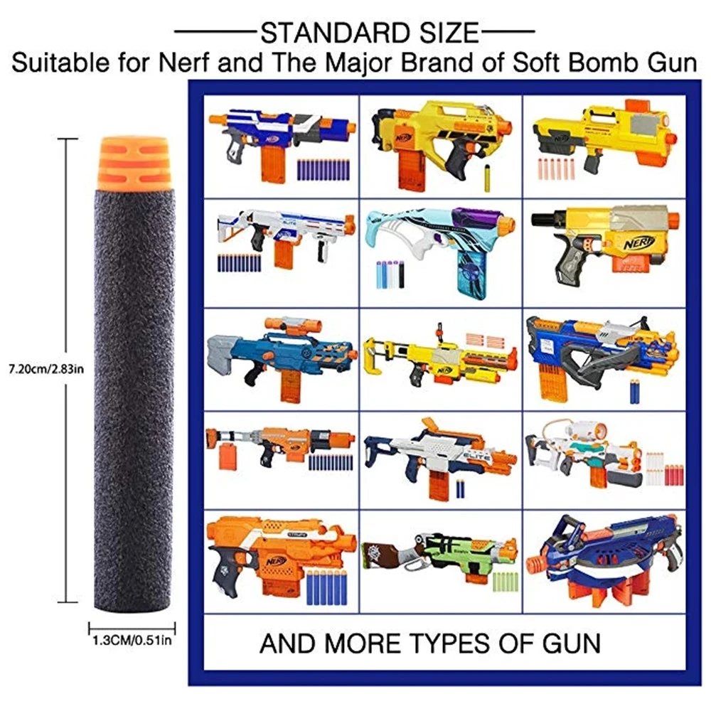 子供の柔らかいおもちゃの銃の交換,7.2x1.3cmのおもちゃのダーツ,黒いボールの交換,新しいコレクション