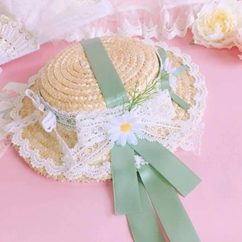 Women Tea Party Sun Hat Lotila Cosplays Cosume Victorian Party Accessory