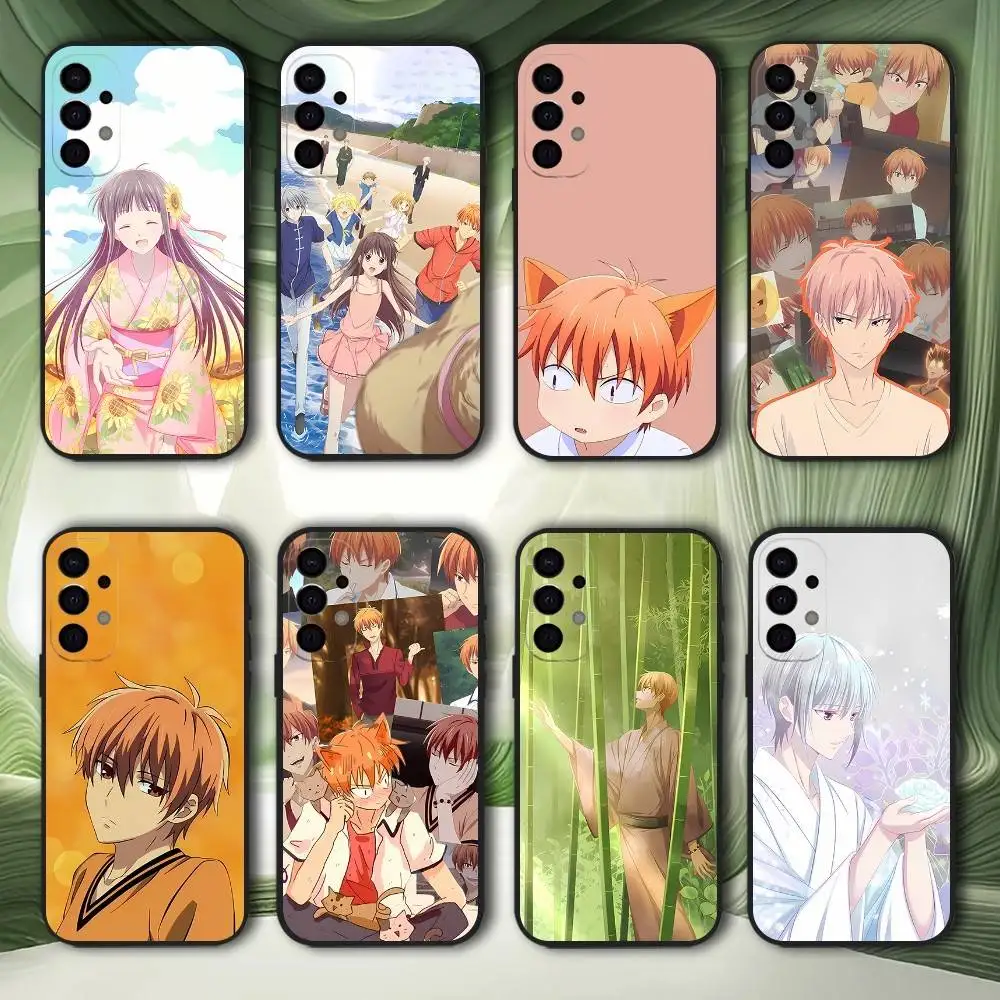 

Anime Fruit Basket Phone Case For Samsung S25,S24,S21,S22,S23,S30,Ultra,S20,Plus,Fe,Lite,5G Black Cover
