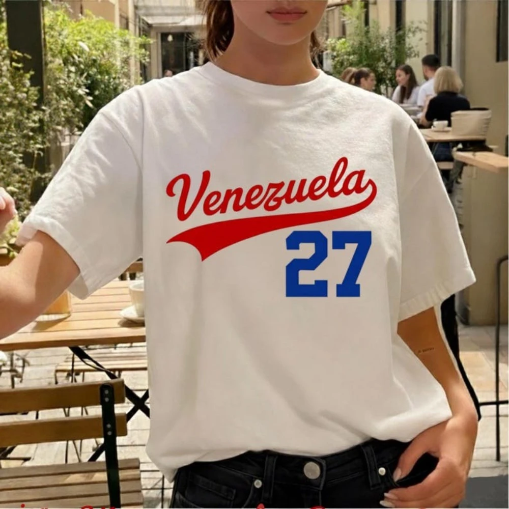 Venezuela Shirt 27 Unisex Vintage Tee Venezuelan Heritage Women T-Shirt Latin America Tops Venezuelan Graphic T Shirts Clothes