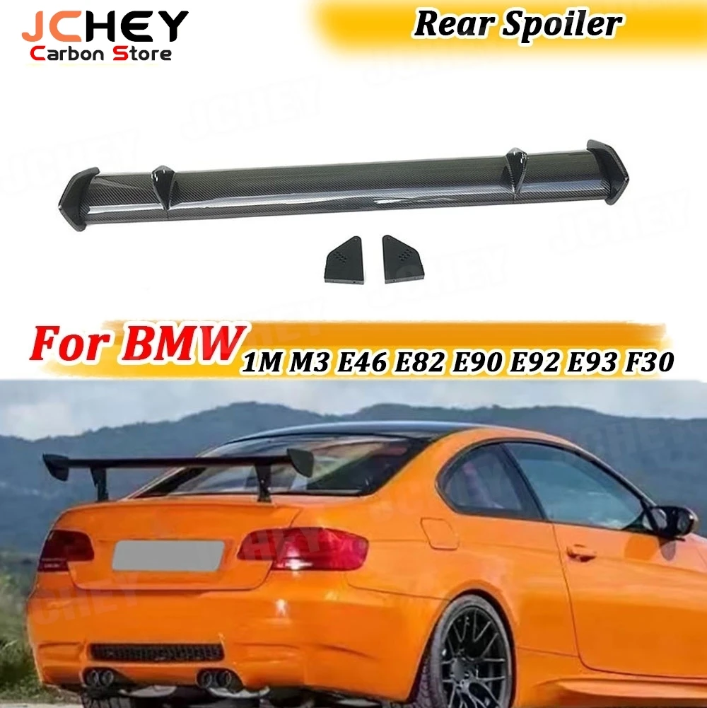 

JCHEY Carbon Fiber Rear Spoiler For BMW 1M M3 E46 E82 E90 E92 E93 F30 F10 Sedan Car FRP Boot Racing Wings for 3 Series FRP