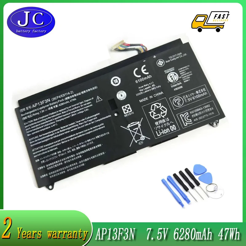 JCLJF AP13F3N Laptop Battery for Acer Aspire S7 S7-391-6822 S7-392-9460 S7-392-5401 S7-392-9890 S7-392-6411 S7-392-9890