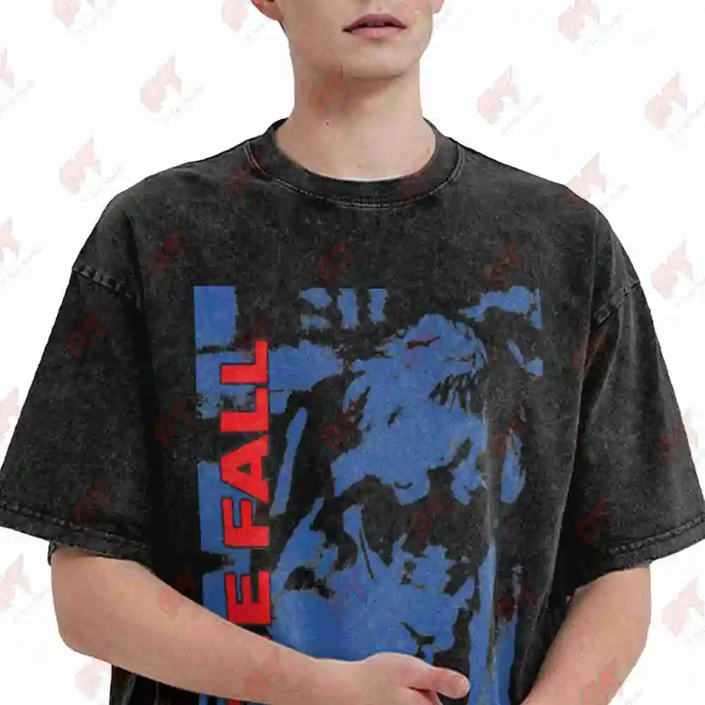 The Fall Mark E Smith Vintage Washed Tee Pure Cotton T-Shirt