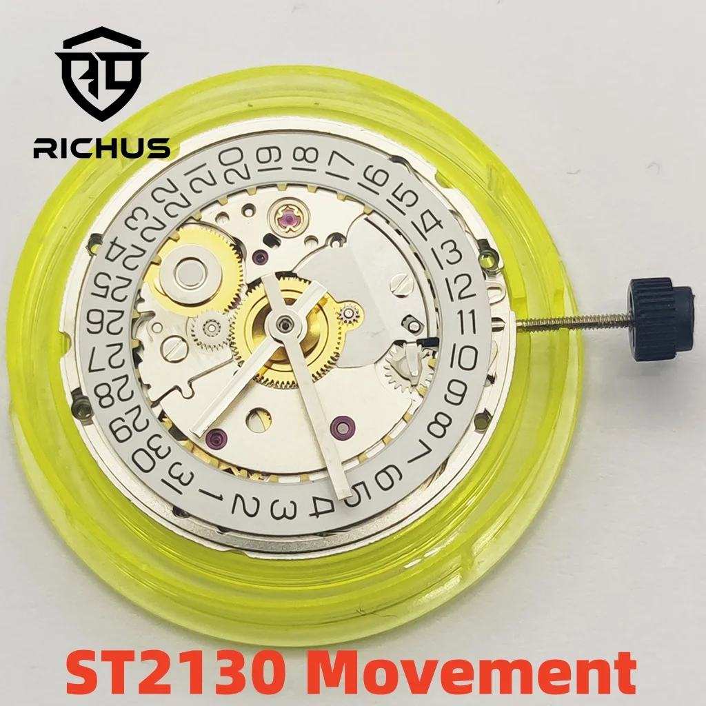 

ST2130 Watch Movement 25Jewels Silver Frequenc High Accuracy Replacement ETA2824-2 Repair Tool Automatic Mechanical