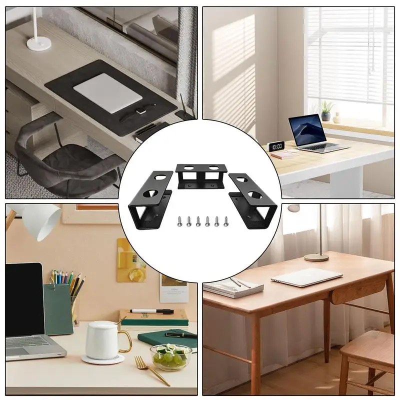 Onder Bureau Laptop Lade Compatibele Laptop Stands Met Anti-Kras Siliconen Laptop Houder Voor Thuis Leeszaal Appartement Studie