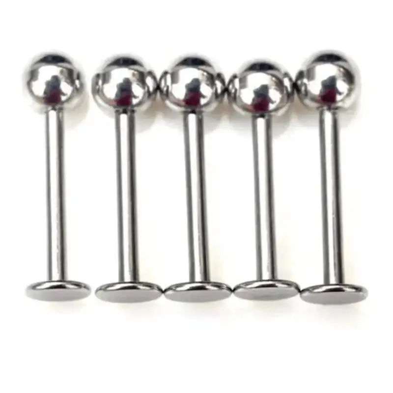 90/45 Pcs Mixed Styles Stainless Steel Eyebrow Navel Belly Lip Tongue Nose Piercing Bar Ring Labret Barbell Tunnel Body Jewelry