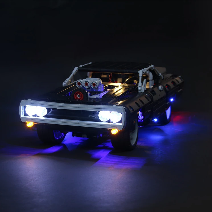 Not Included Building Blocks LED Light Kit For Dom's Dodge Charger 42111 DIY Toys Gift Only Lighting Set