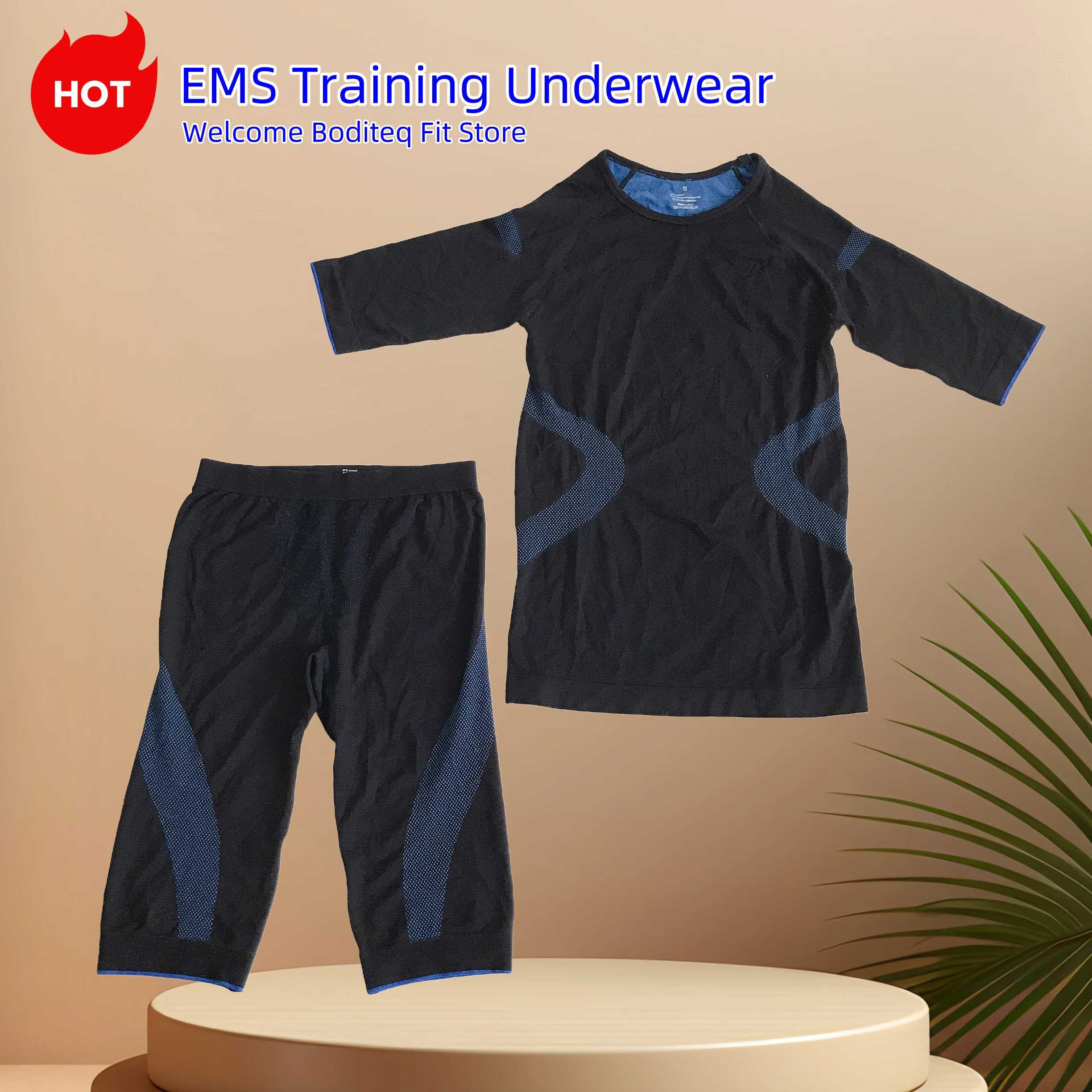 Xbody EMS Underwears Training EMS Outfits Base Layers Blue Ems Training Underwear Body Fitness Underwears