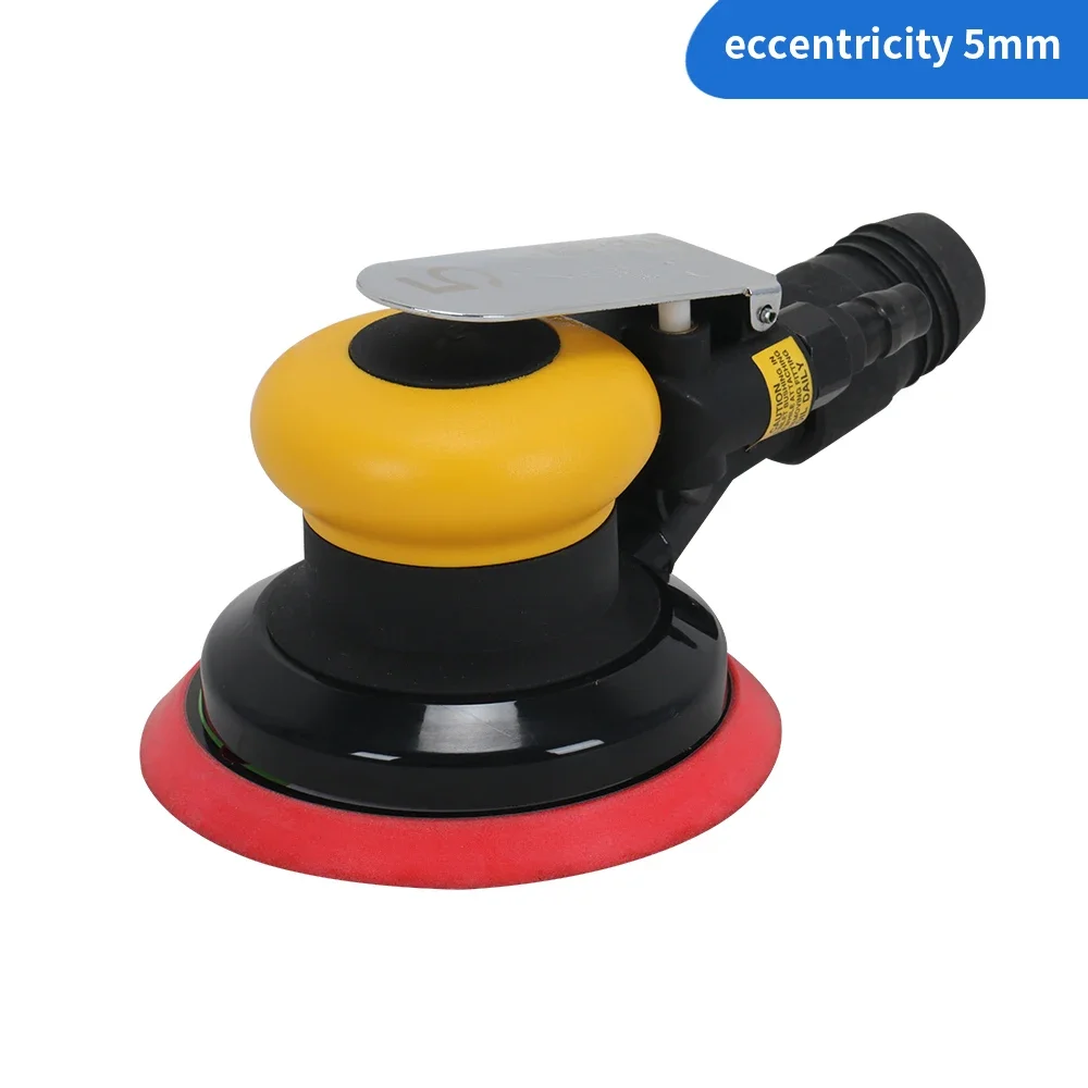 OLYM Pneumatic Vacuum Car Polisher Air Orbital Sander 125mm For Car Sanding