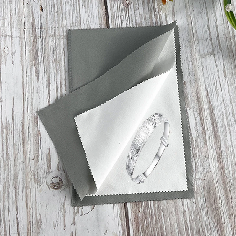 Multi-Layer Jewelry Polishing Cleaning Cloth Large 25x32cm For Sterling Silver Gold Diamond Platinum Precious Stones Coins